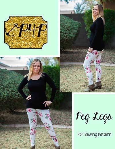 Plus Size Maternity Leggings Sewing Pattern PDF, Sizes L, XL, 2XL, 3XL, 4XL  -  Canada