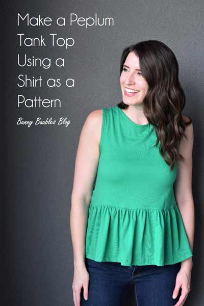 How to make a peplum top without a pattern