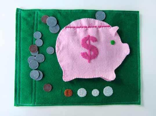 Piggy Bank Quietbook Pattern