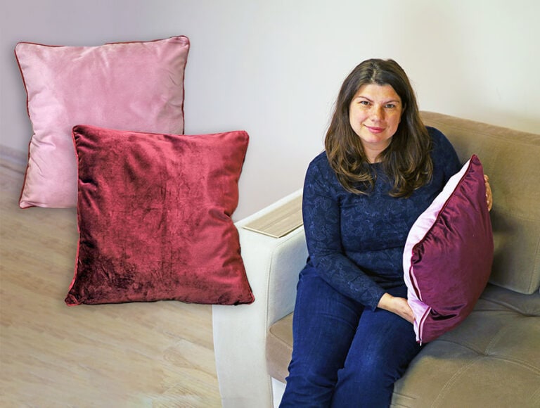 DIY Pillow Cover with Piping and Zipper // Zippered pillow with piping [VIDEO + Tutorial]