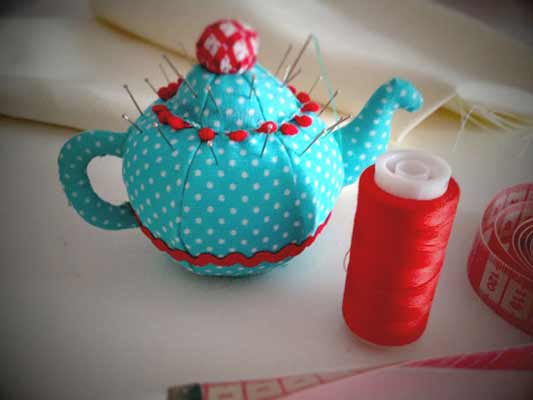 Teapot pincushion pattern
