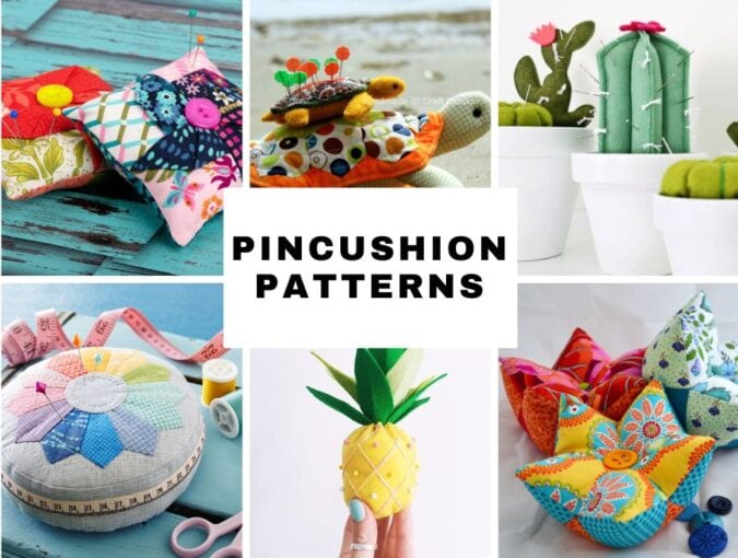 Free DIY Pin Cushion - 5 out of 4 Patterns