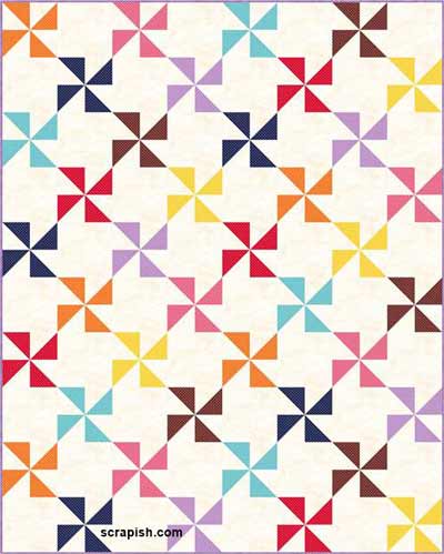 Pinwheel Quilt Pattern Tutorial for Beginners