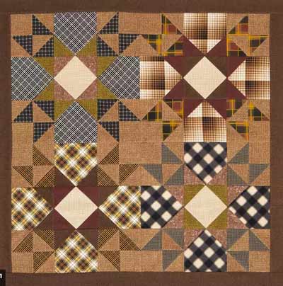 Plaid stars wall quilt