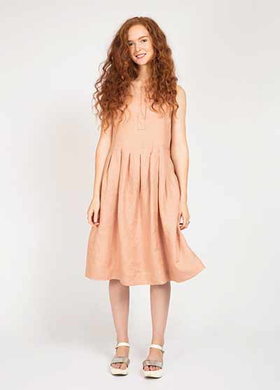 Pleated summer dress