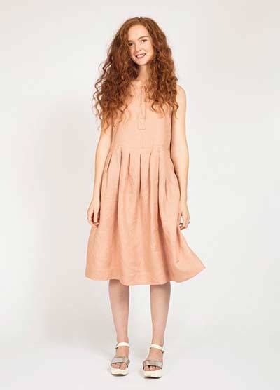 pleated summer dress