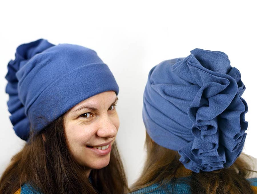 diy pleated winter hat