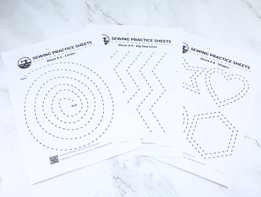 printable sewing worksheets #4 to #6