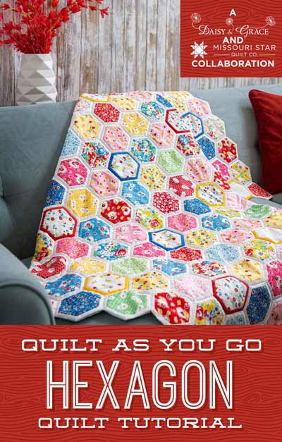 Quilt As You Go 2.5″ Hexagon Quilt