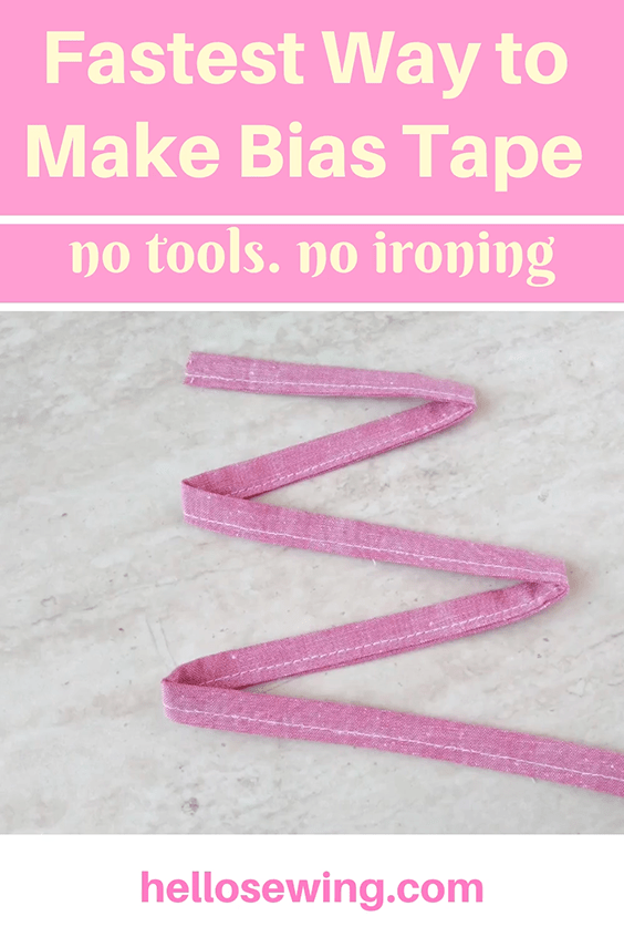 How To Make Bias Binding Tape ⋆ Hello Sewing