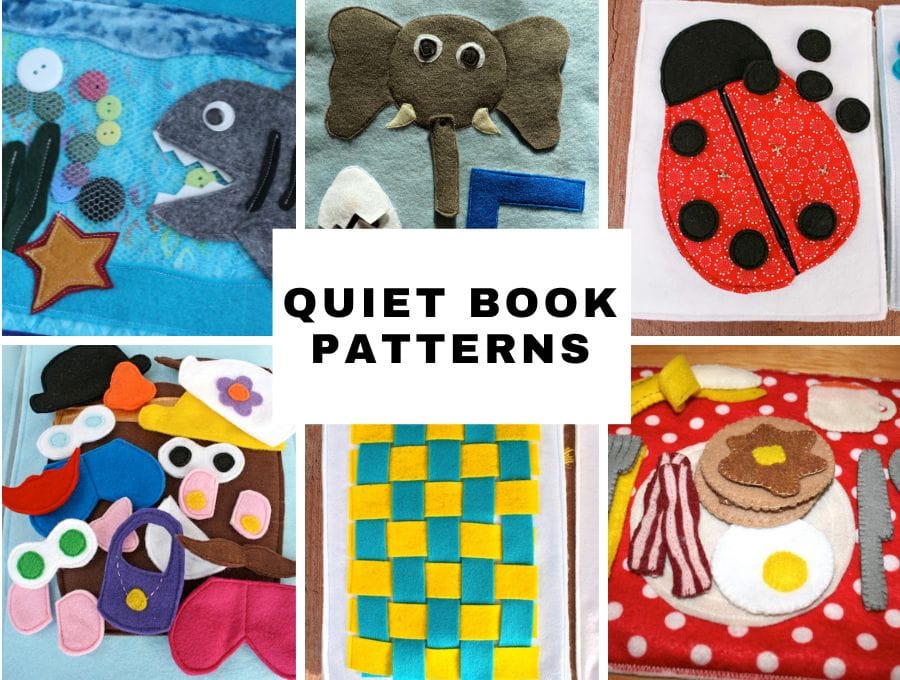 shapes quiet book page …