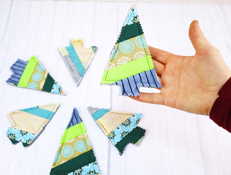 quilt as you go scrappy christmas trees