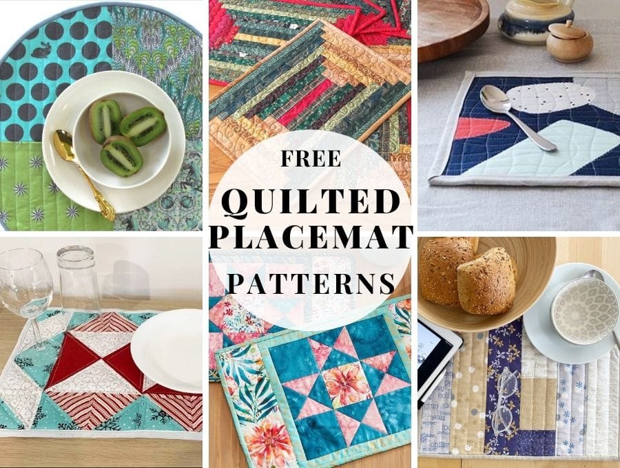 21 Free Quilted Placemat Patterns In Round Oval And Rectangular 