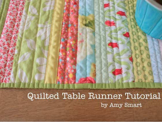 quilted table runner for easter