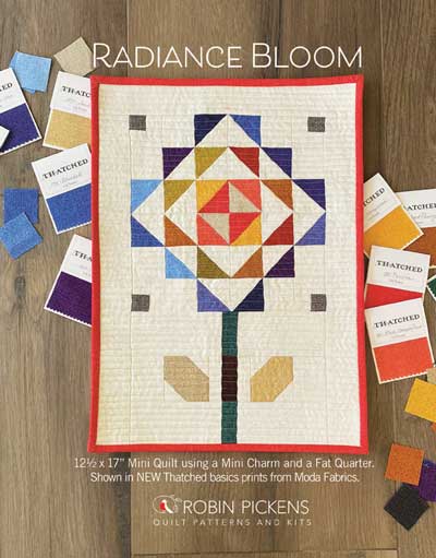 radiance bloom mini quilt