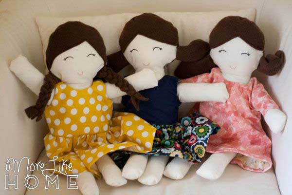 PDF Cloth Doll Pattern 16'', Blank Doll Body Sewing Tutorial, Soft