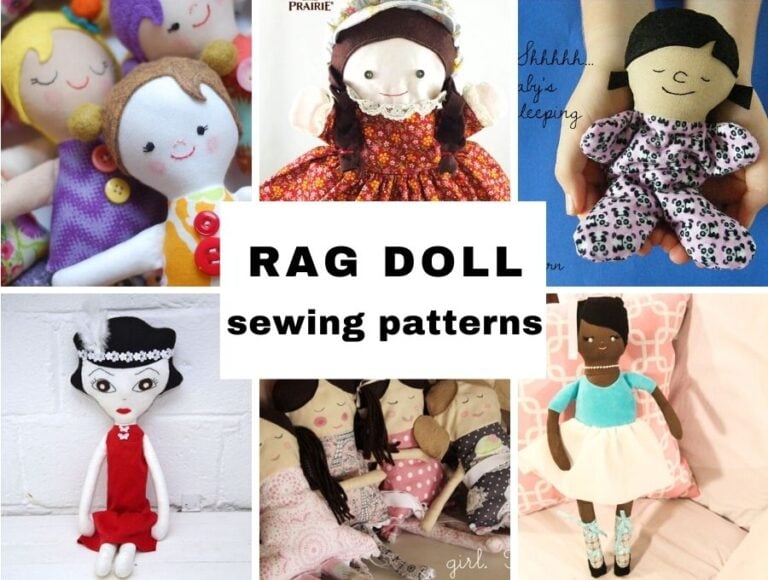10+ Free Rag Doll Patterns to Sew Today
