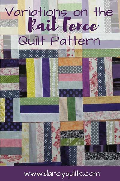Rail fence quilt pattern