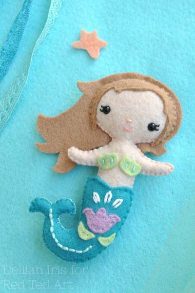 felt little mermaid pattern