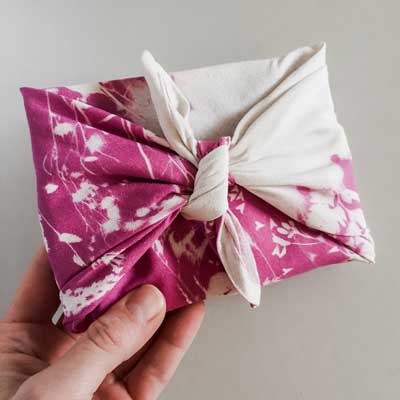 Gift wrap – use linen and ditch the disposable wrapping paper