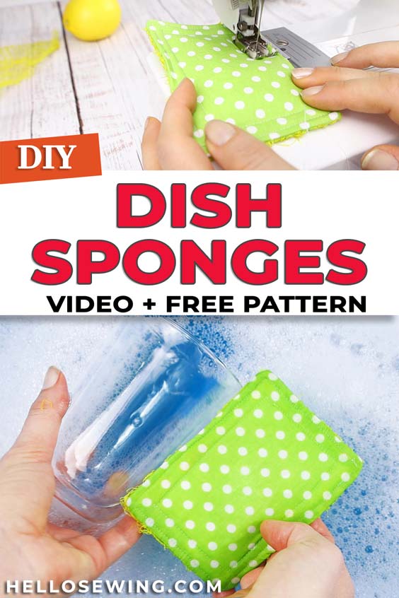 DIY Reusable Sponges // Unsponges - Zero Waste Kitchen Scrubbers Tutorial ⋆  Hello Sewing