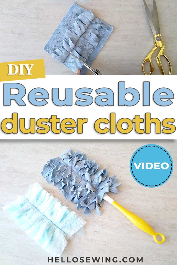 DIY Reusable Duster Cloths Sewing Tutorial