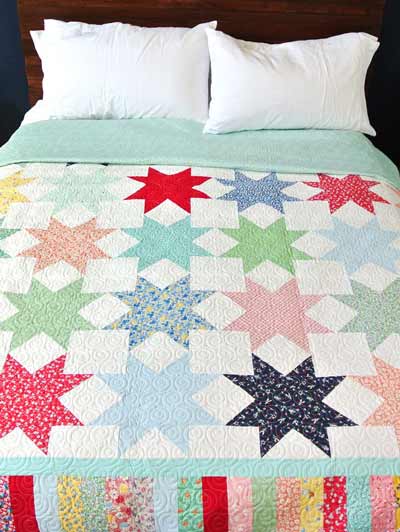 Reverse Sawtooth Star Quilt Pattern