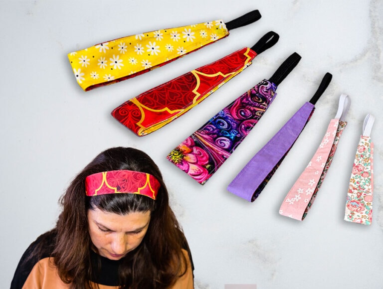 DIY Reversible Fabric Headband – Sewing Pattern in 6 sizes