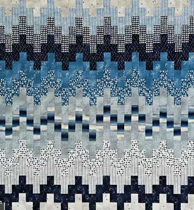 Roaring waves quilt pattern