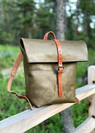 Leather Rolltop Backpack pattern / Rucksack