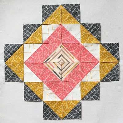 rooted block quilt - a stunning quilt made of large quilt blocks