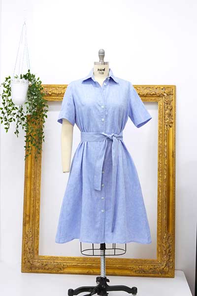 Button Collar Dress Pattern