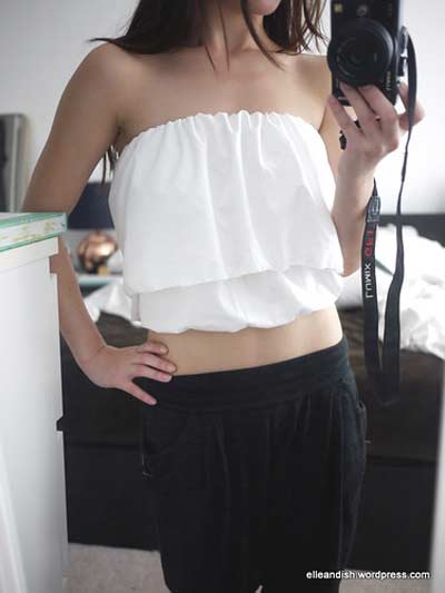 ruffled crop top pattern