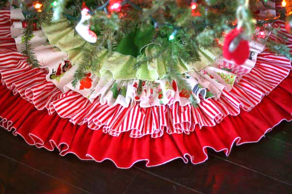 ruffled tree skirt