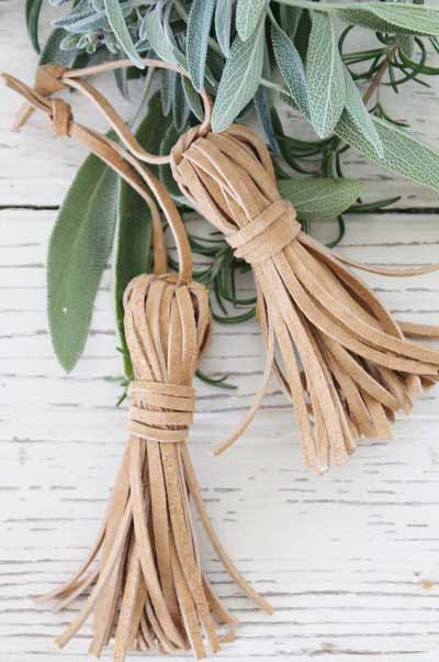 Leather Tassel Ornaments