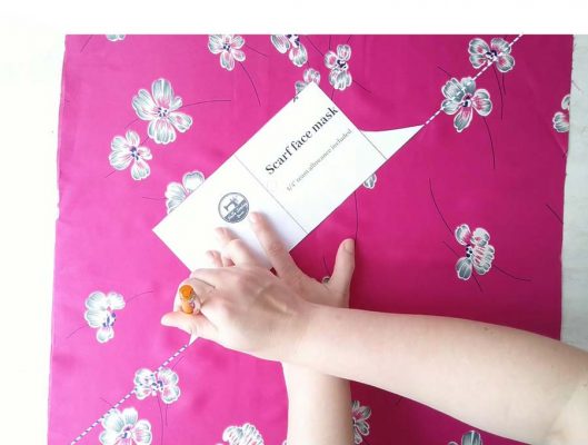 DIY Scarf Face Mask Free Sewing Pattern ⋆ Hello Sewing