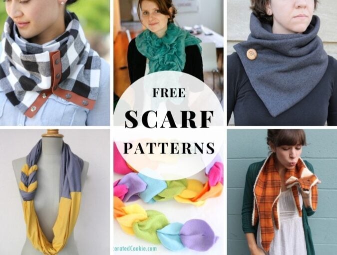 20+ Free Scarf Sewing Patterns For Adults And Kids ⋆ Hello Sewing