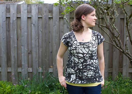 pattern for woman's tshirt