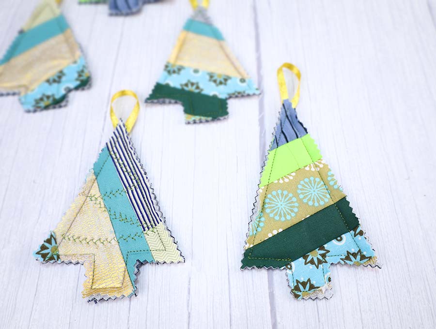 scrap fabric christmas ornaments