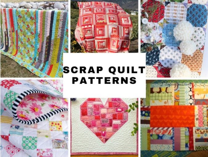 25+ Modern Scrap Quilt Patterns - Scrap Fabric Love