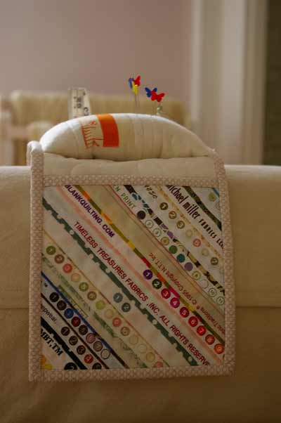 Scrappy Armrest Pincushion Tutorial