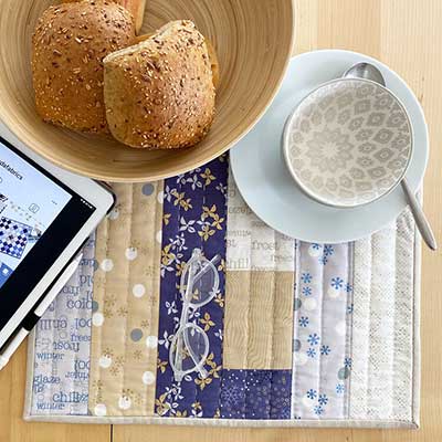 scrappy hand quilted placemats pattern