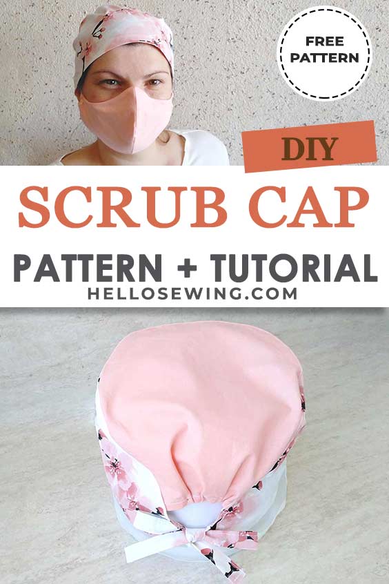 Printable surgical scrub hat deals pattern free