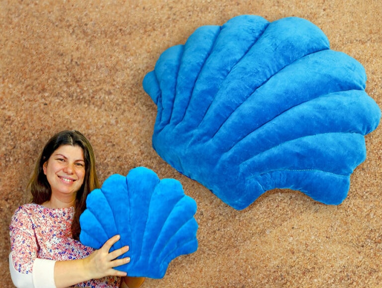 DIY Seashell Pillow // Easy Shell Pillow Sewing Pattern [VIDEO]