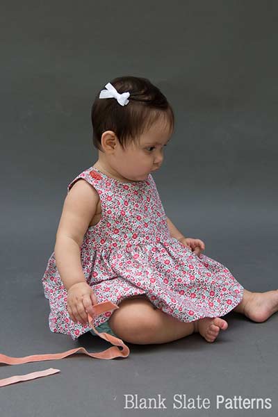 sew a baby dress with buttons