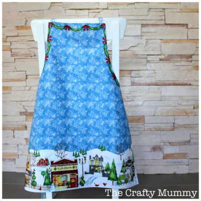Apron out of fabric panel