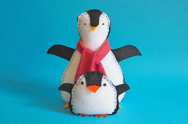 free felt penguin pattern