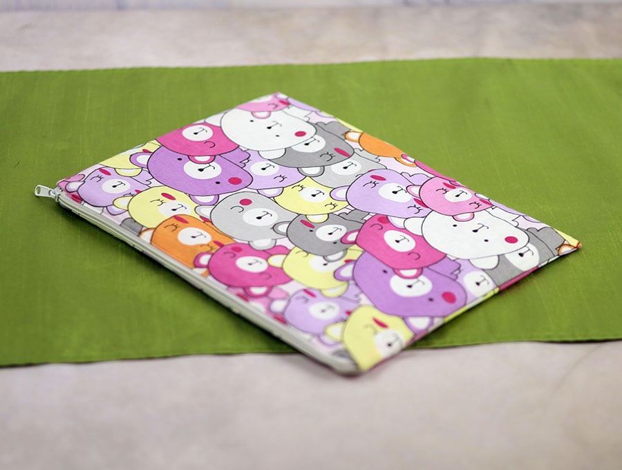 sewing fabric textbook and notebook folder