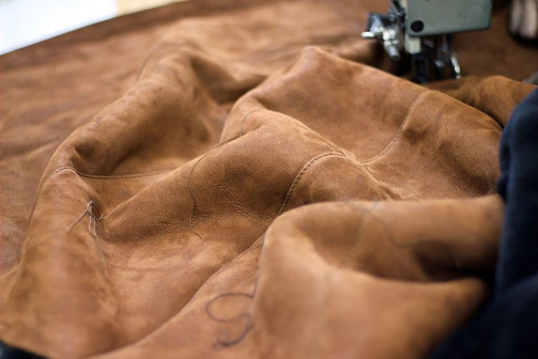 how to sew leather on home sewing machine