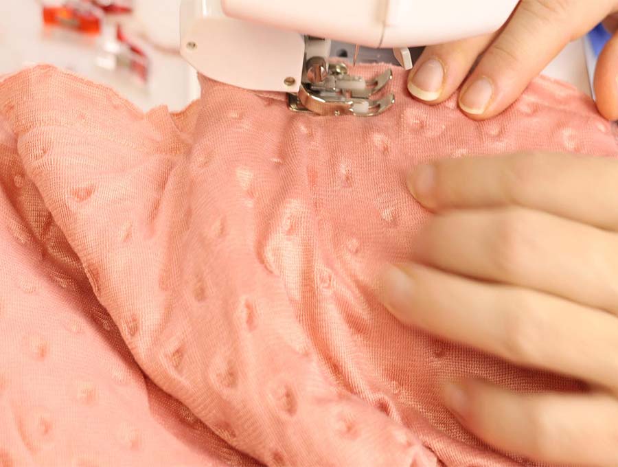tips for sewing with minky